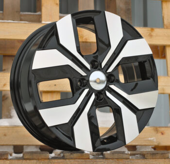 R15x6.5  4X100  ET  40  60.1  Y1392  Black Polished (MB)  For DACIA  (Z7)
