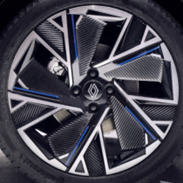 R16x6.5  4X100  ET  37  60.1  IN3625F  Black Polished (MB)  For RENAU