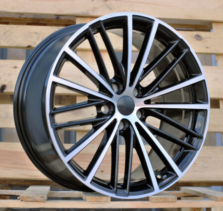 R19x9 5X112 ET 44 66.6 H3071F Black Polished (MB) For BMW (P1) (HYBRID FORGED Front+Rear)
