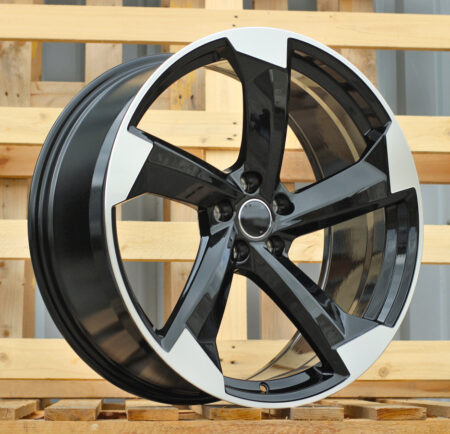 R17x7.5 5X112 ET 40 66.5 H3388F Black Polished (MB) For AUD (M) (HYBRID FORGED)