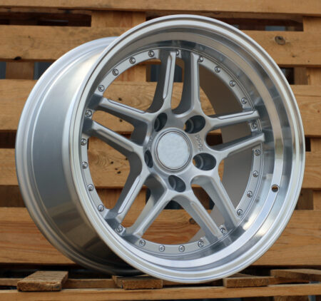 R17x9.5 5X120 ET 20 74.1 A5863 Silver+Polished Lip (SP) For BMW (P) (Rear+Front)