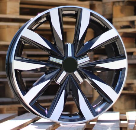 R18x8 5X120 ET 50 65.1 B1351 Black Polished (MB) For VW (Z4) (4x4)