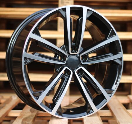 R18x7.5 5X112 ET 45 57.1 B1415 Black Polished (MB) For VW (Z1+Z6) ((AKC 95 Eur))