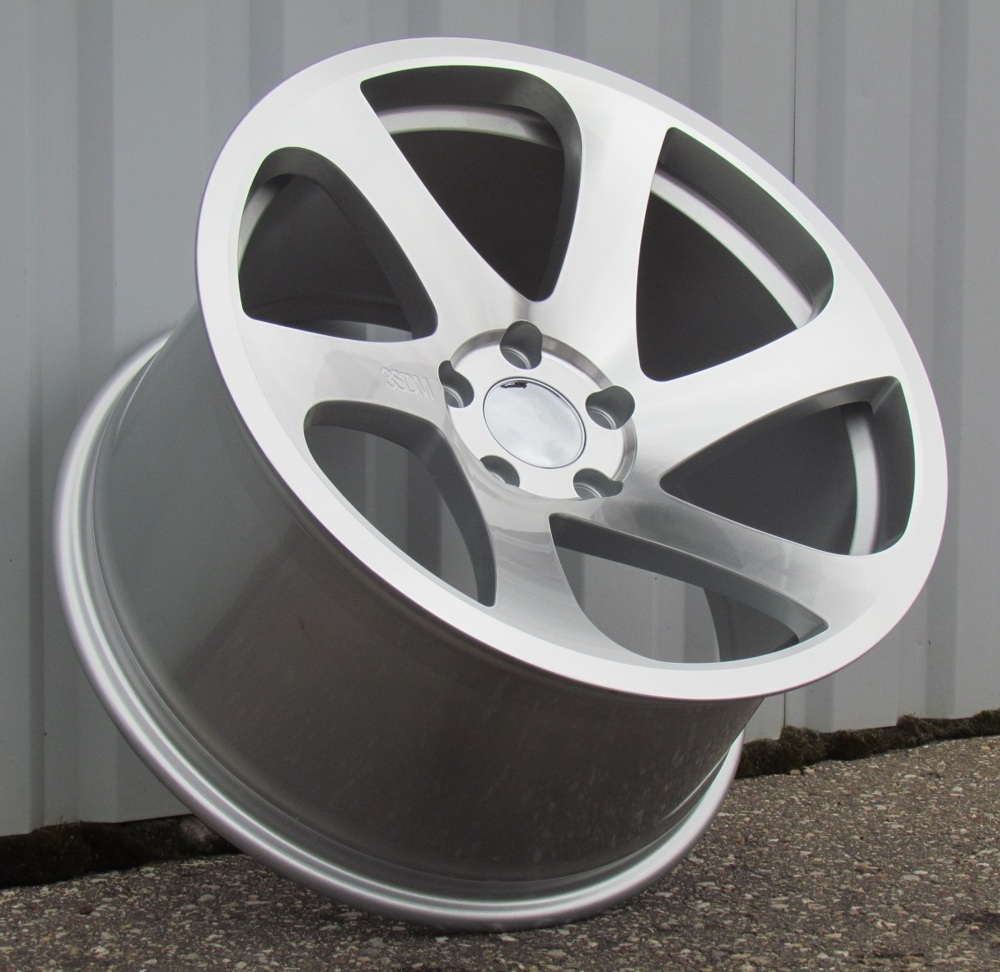 R18x9  5X112  ET  30  66.5  FE051  Machined Silver (MS)  For RACIN  (P1)  (Style 3SDM)