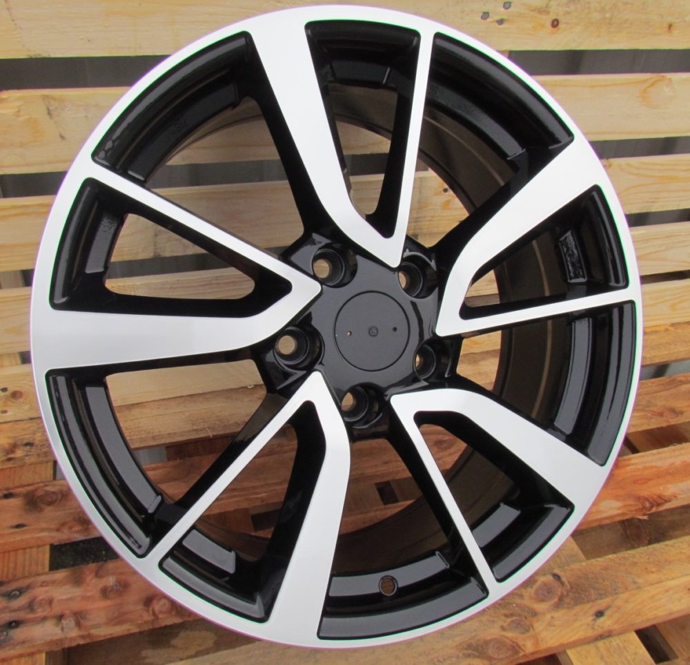 R16x6.5  5X114.3  ET  40  60.1  BY131  (NS146/FE127)  Black Polished (MB)  For NISS  (R)