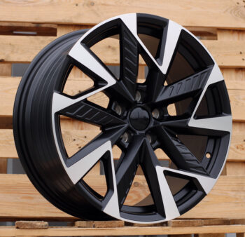 R19x8  5X112  ET  40  57.1  YF0443  Black Polished Half Matt (MBHM)  For CUPRA  (P1)  (HYBRID FORGED)