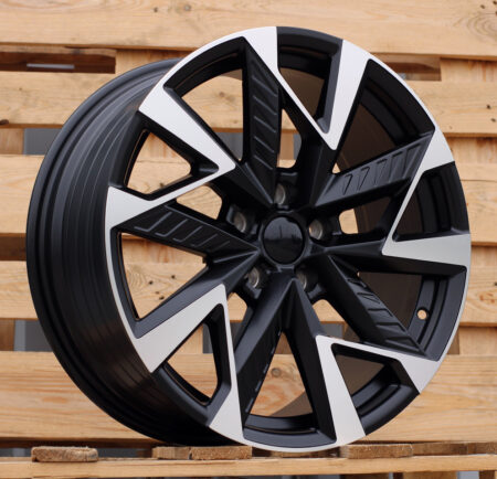 R19x8  5X112  ET  40  57.1  YF0443  Black Polished Half Matt (MBHM)  For CUPRA  (P1)  (HYBRID FORGED)