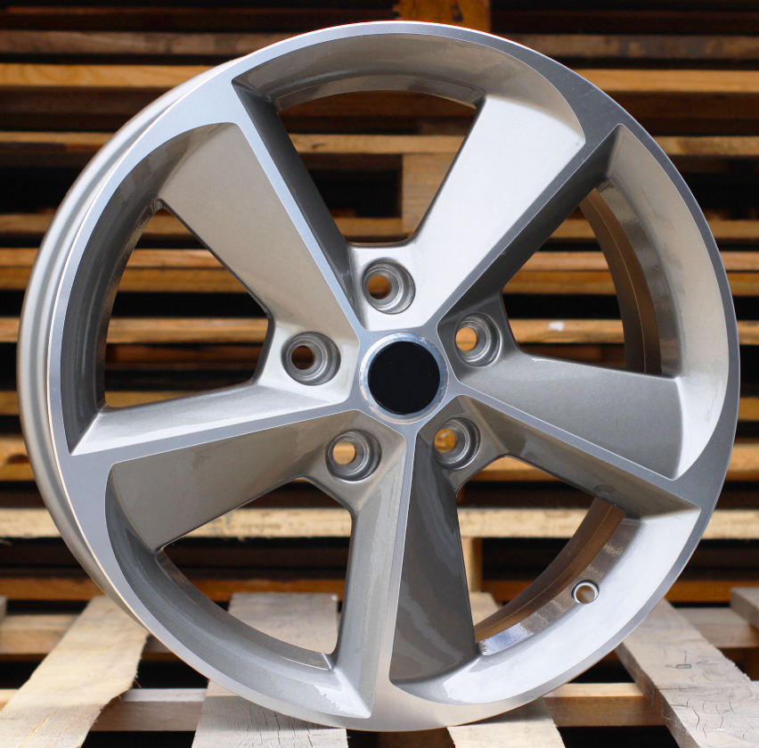 R16x6.5  5X112  ET  46  57.1  F5796  Grey Polished (MG)  For SKODA  (K7)  ((AKC 55 Eur))