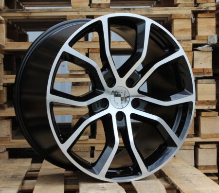 R21x9.5 5X130 ET 46 71.6 B5362 Black Polished (MB) For PORCH (K4) (Rear+Front)