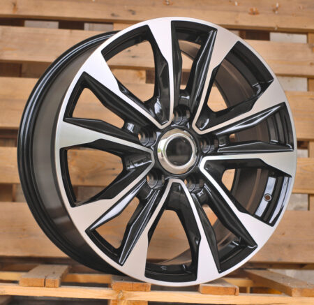R20x8.5 5X150 ET 45 110.1 H869F Black Polished (MB) For TOYOT (K7) (HYBRID FORGED)
