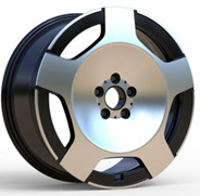 R17x7.5  5X112  ET  45  66.6  IN3518F  (XF263)  Black Polished (MB)  For MER