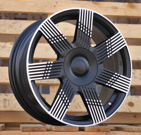 R17x7  4X98  ET  41  58.1  YF7074  Black Polished Half Matt (MBHM)  For FIAT  (M)  (HYBRID FORGED)