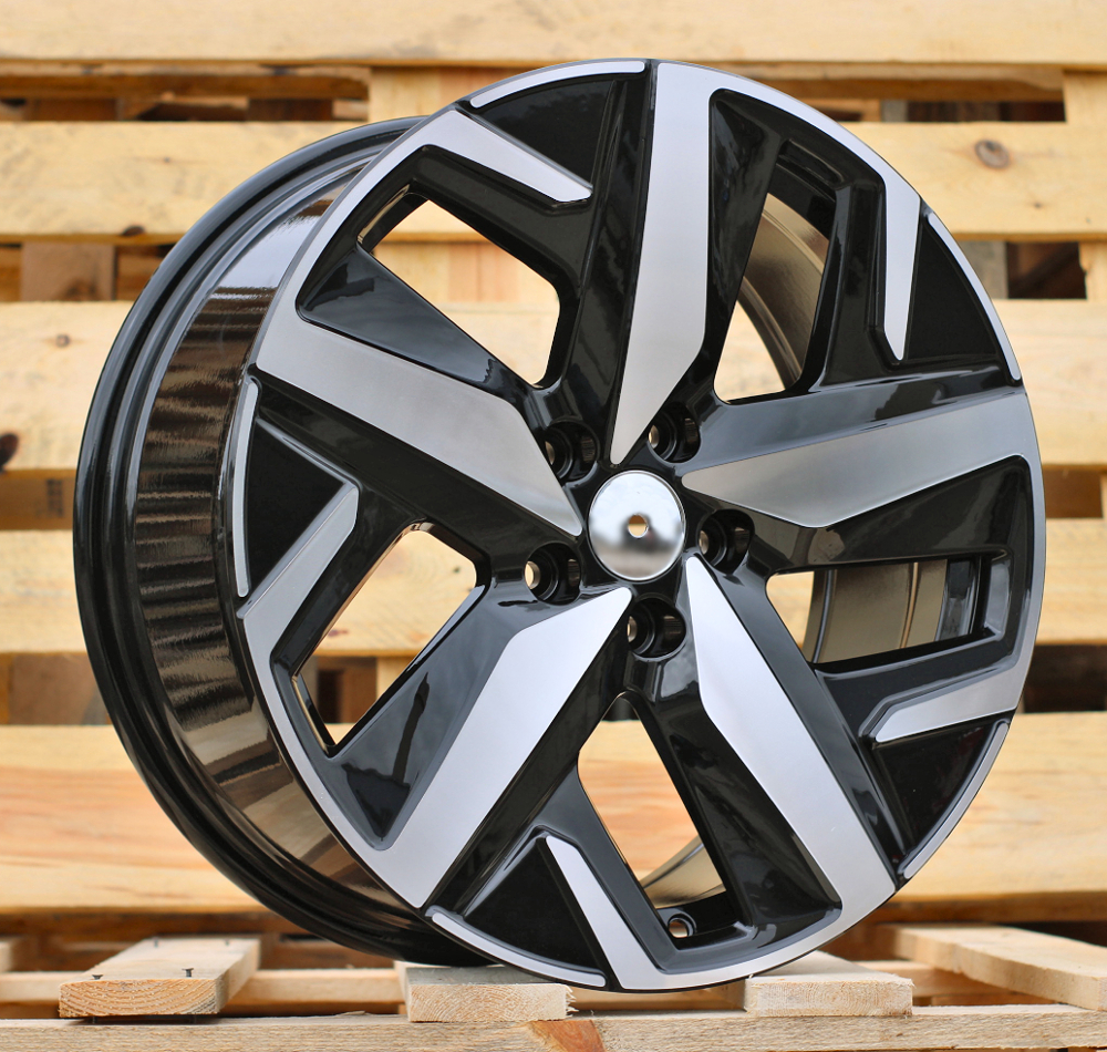 R18x8  5X112  ET  45  57.1  FBX236  Black Polished (MB)  For VW  (Z5)  (HYBRID FORGED)