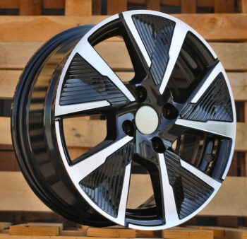 R16x6.5  4X108  ET  32  65.1  B5906F  Black Polished (MB)  For PEUG  (L5)  (Full Spokes)