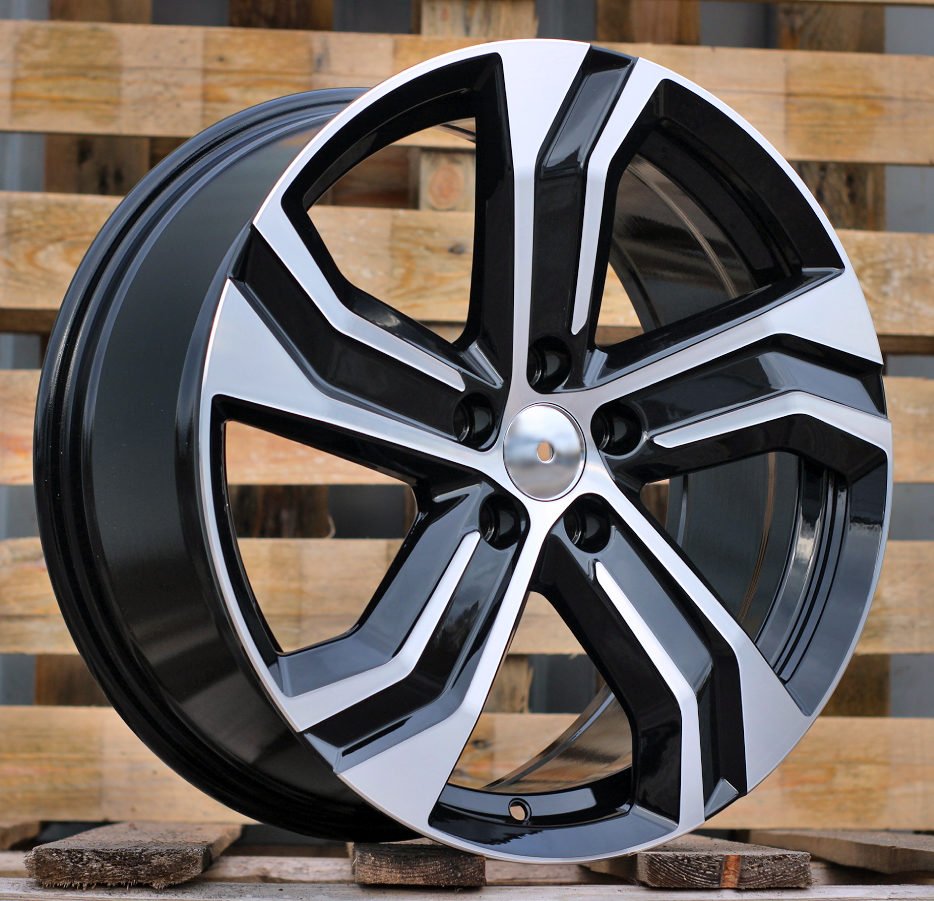 R18x8  5X108  ET  42  63.4  Y0143  Black Polished (MB)  For VOLVO  (P)
