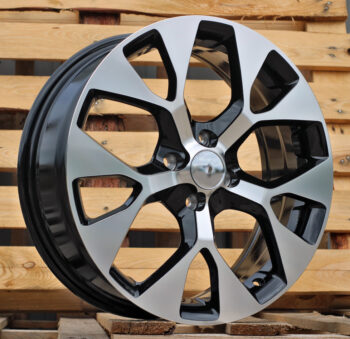 R17x6.5  4X100  ET  40  60.1  L1667  Black Polished (MB)  For RACIN  (P1+Z6)  ((AKC 80 Eur))