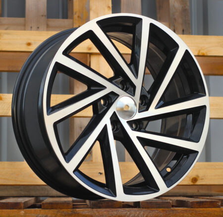 R19x8  5X112  ET  45  57.1  B5329  (BY1420)  Black Polished (MB)  For VW  (Z2)