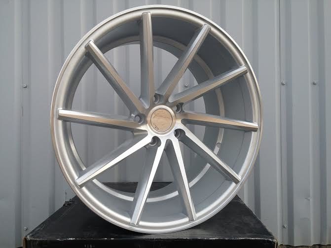 R19x9  5X120  ET  35  72.6  XF096  Machined Silver (MS)  For RACIN  (K7)  ((Left) Style Vossen (AKC 70 Eur))