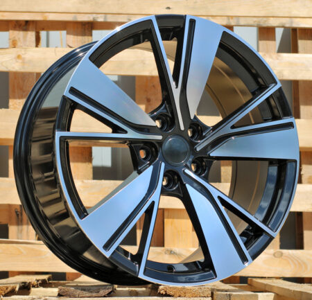 R18x8 5X112 ET 45 57.1 B1988 (3S1299) Black Polished (MB) For VW (K4) (HYBRID FORGED (AKC 95 Eur))