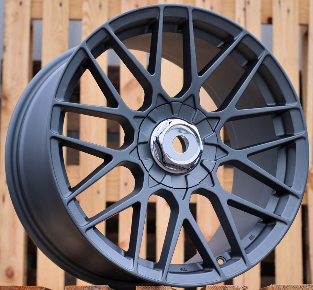 R18x8.5  10X112/120  ET  35  72.6  Q1211  Gun Metal Half Matt (GMHM)  For RACIN  (K4)  ((AKC 80 Eur) Rear+Front STYLE ROTIFORM)