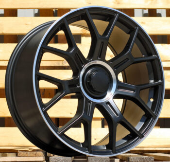 R21x8.5  5X112  ET  40  66.6  Y1188  (YF7071)  Black Half Matt+Polished Lip (BLHMPL)  For MER  (P1+M)  (HYBRID FORGED Rear+Front)