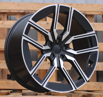 R20x8.5  5X112  ET  25  66.6  I5619  Black Polished Half Matt (MBHM)  For BMW  (P1)  (Rear+Front)