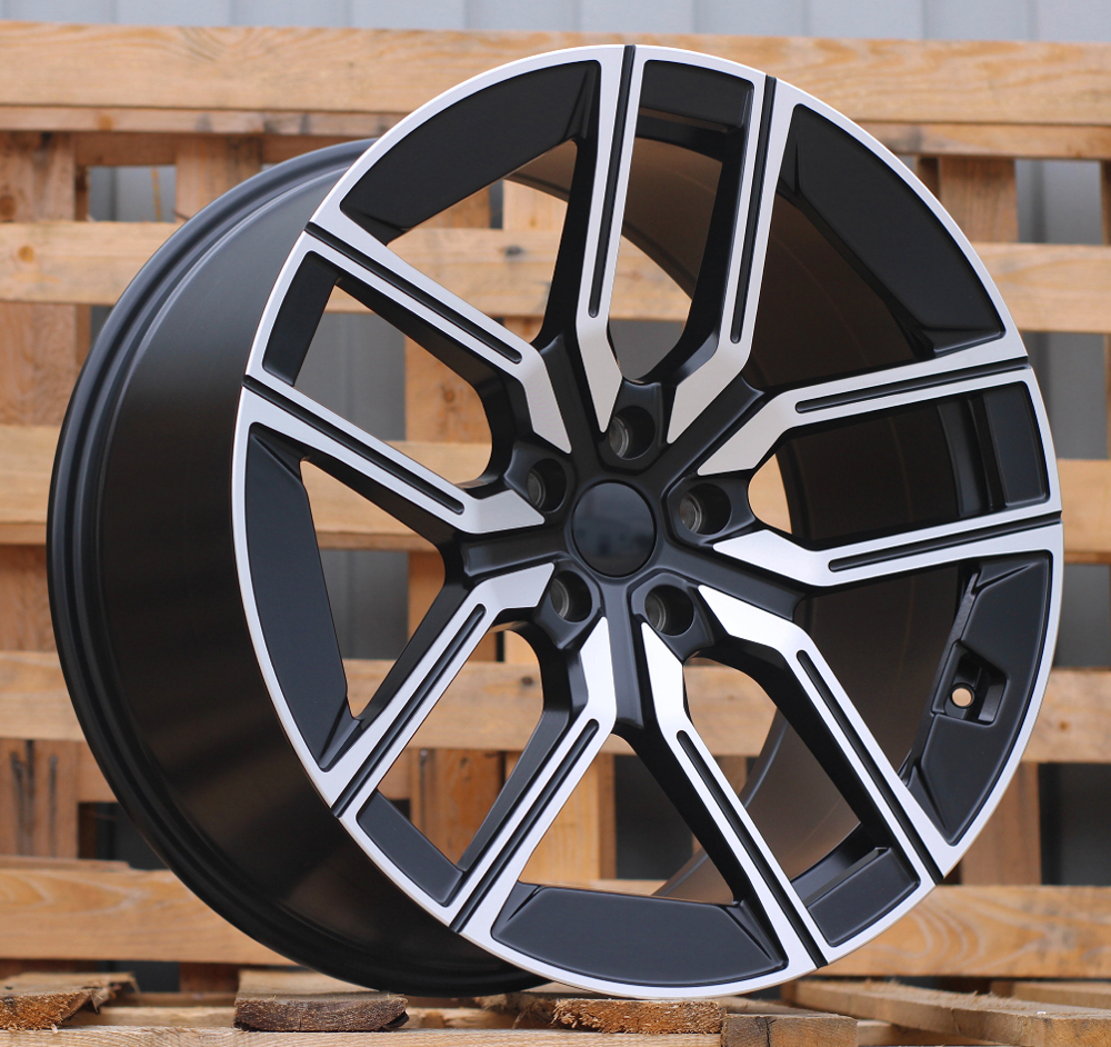 R20x8.5  5X112  ET  25  66.6  I5619  Black Polished Half Matt (MBHM)  For BMW  (P1)  (Rear+Front)