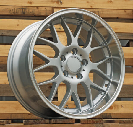 R18x8 5X120 ET 35 72.6 BY773 Silver+Polished Lip (SP) For BMW (Z1+Z2) (Rear+Front)