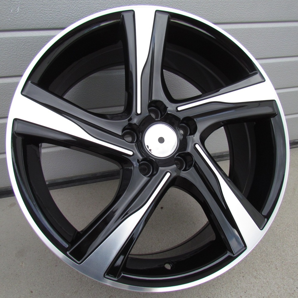 R17x7.5  5X108  ET  50  63.3  BY115  Black Polished+Powder Coating (MBPC)  For VOLVO  (P)