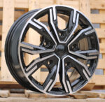 R16x6.5  5X118  ET  45  71.1  6408  Black Polished (MB)  For RACIN  (K8)  (HYBRID FORGED (max 1250kg))