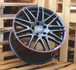 R20x9.5  5X130  ET  50  84.1  8102  Black Half Matt+Red Lip (BLHMRL)  For MER  (K3)  (STYLE BRABUS (AKC 135 Eur))