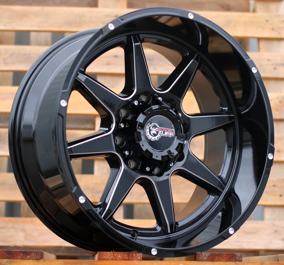 R20x10  8X165.1  ET  M18  125.5  SW407  Black (BL)  For 4X4  (K3)  (Milling)