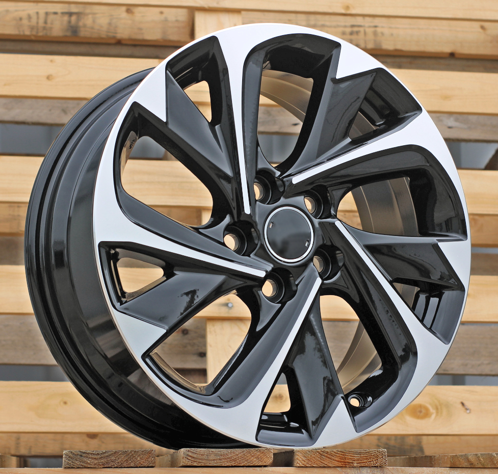 R17x7  5X114.3  ET  50  60.1  XFE89  (BYD2010)  Black Polished (MB)  For TOYOT  (Z2+Z1)
