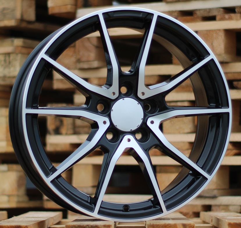 R17x7.5  5X112  ET  47.5  66.6  FR781  Black Polished (MB)  For MER  (K4)  ((AKC 60 Eur))