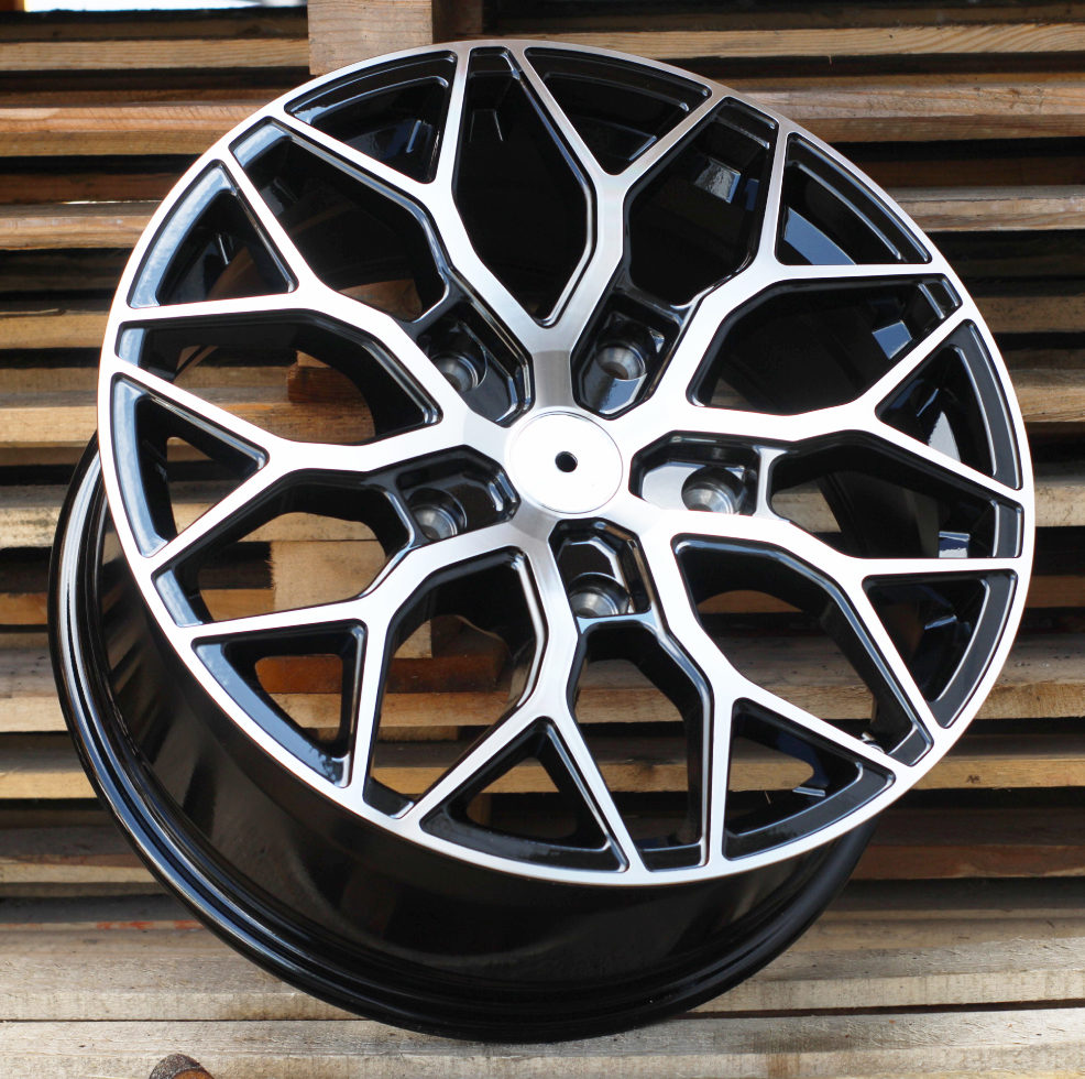 R20x8  5X160  ET  50  65.1  I0319  (IN-LD1)  Black Polished (MB)  For RACIN  (K7)  (FORD (Style Vossen))