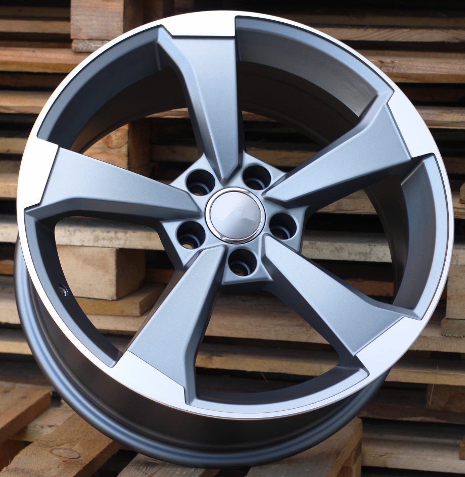 R18x8  5X112  ET  35  66.5  XE351  (BY1491)  Grey Polished Half Matt (MGHM)  For AUD  (P1)