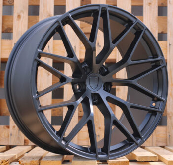 R21x9.5  5X112  ET  26  66.5  3S1067  Black Half Matt (BLHM)  For PORCH  (K4)  (HYBRID FORGED(New Macan)(Rear+Front))
