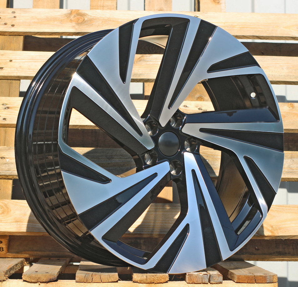 R21x8.5  5X112  ET  40  57.1  I5648  Black Polished (MB)  For VW  (Z5)  (ID.4/ID.5 (Front))
