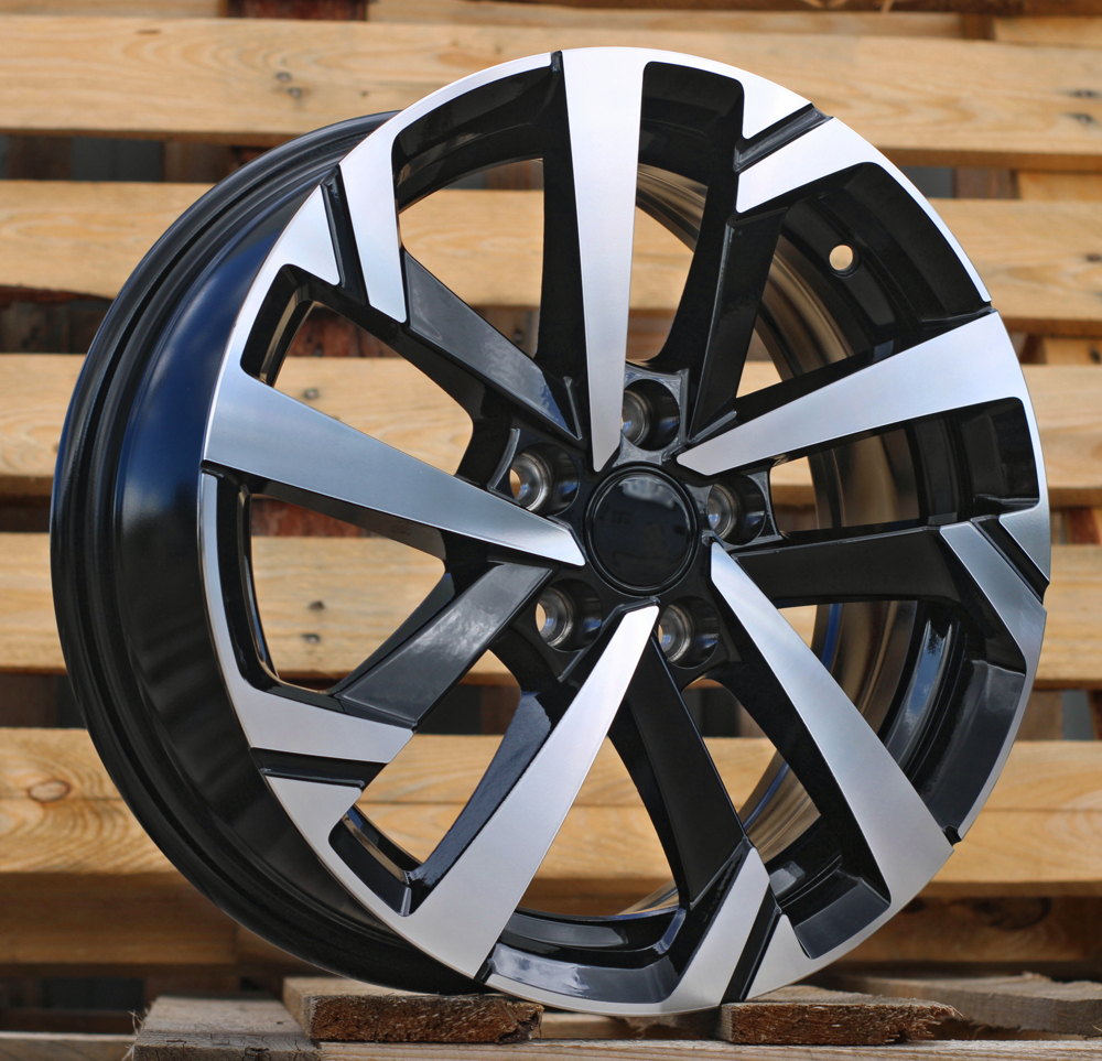 R15x6  5X100  ET  40  57.1  XE276  Black Polished (MB)  For VW  (P1+P2)