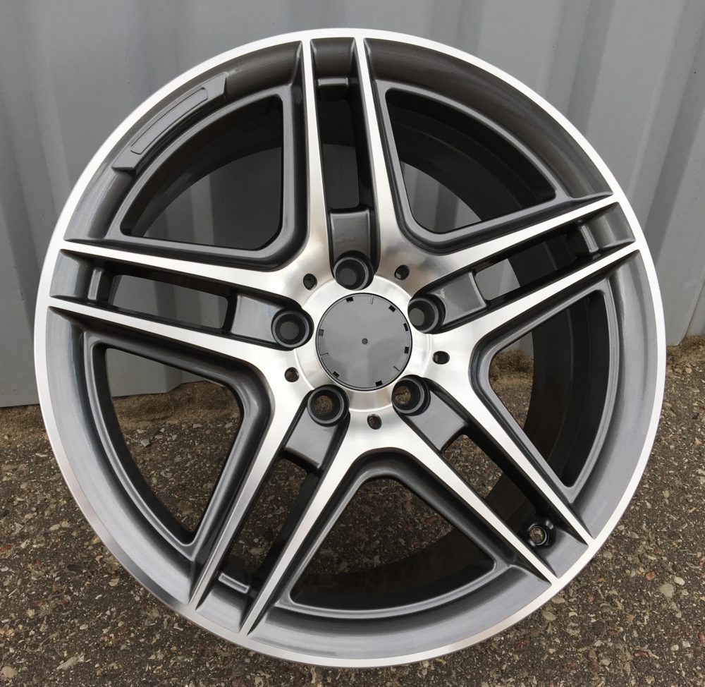 R17x7.5  5X112  ET  45  66.6  SSA02  Grey Polished+Powder Coating (MGPC)  For MER  (K7)