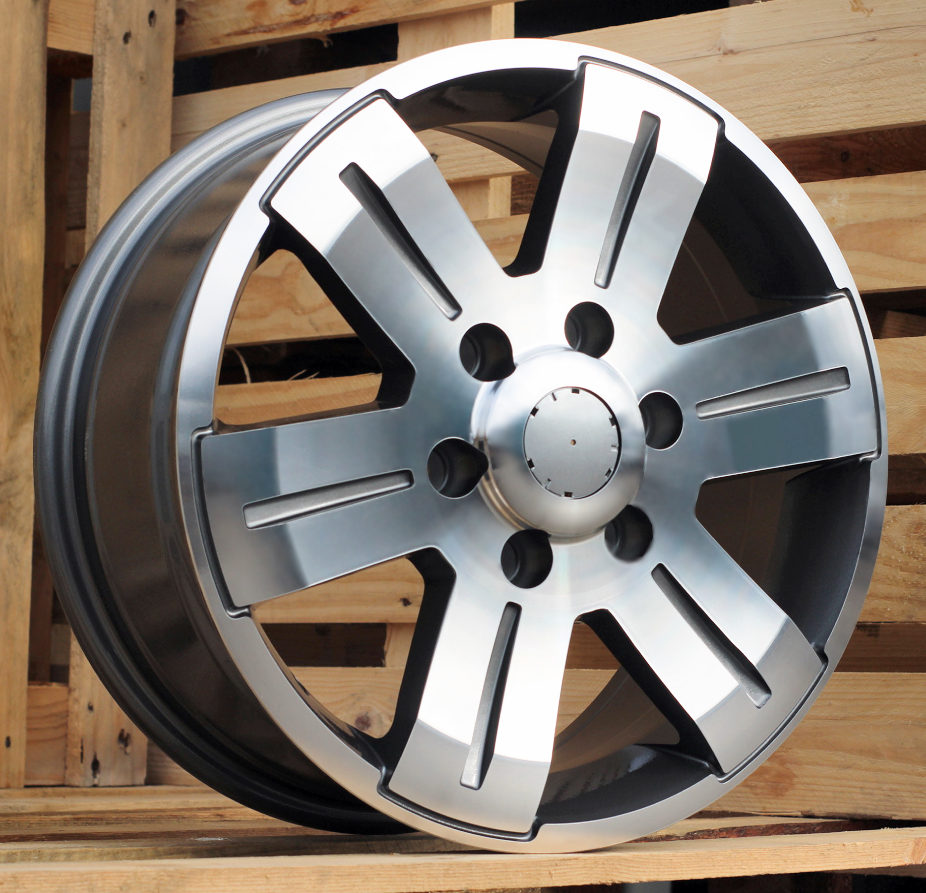 R16x7  6X130  ET  55  84.1  BK562  Grey Polished (MG)  For MER  (R)  ((max 1400kg))