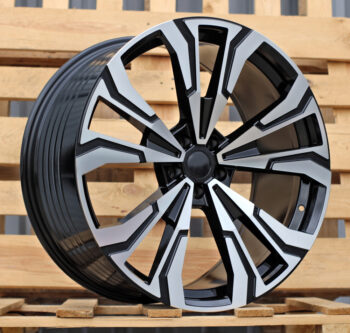 R22x10.5  5X112  ET  43  66.6  FBX307  Black Polished (MB)  For BMW  (Z5)  (HYBRID FORGED New X7 Rear+Front)