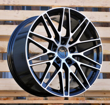 R21x8.5  5X130  ET  27  66.5  3S1324  Black Polished (MB)  For PORCH  (M)  (NEW Macan II (XAB) HYBRID FORGED Rear+Front)
