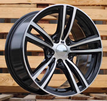 R17x8  5X120  ET  34  72.6  B5739  Black Polished (MB)  For BMW  (L2)  ((AKC 80 Eur))
