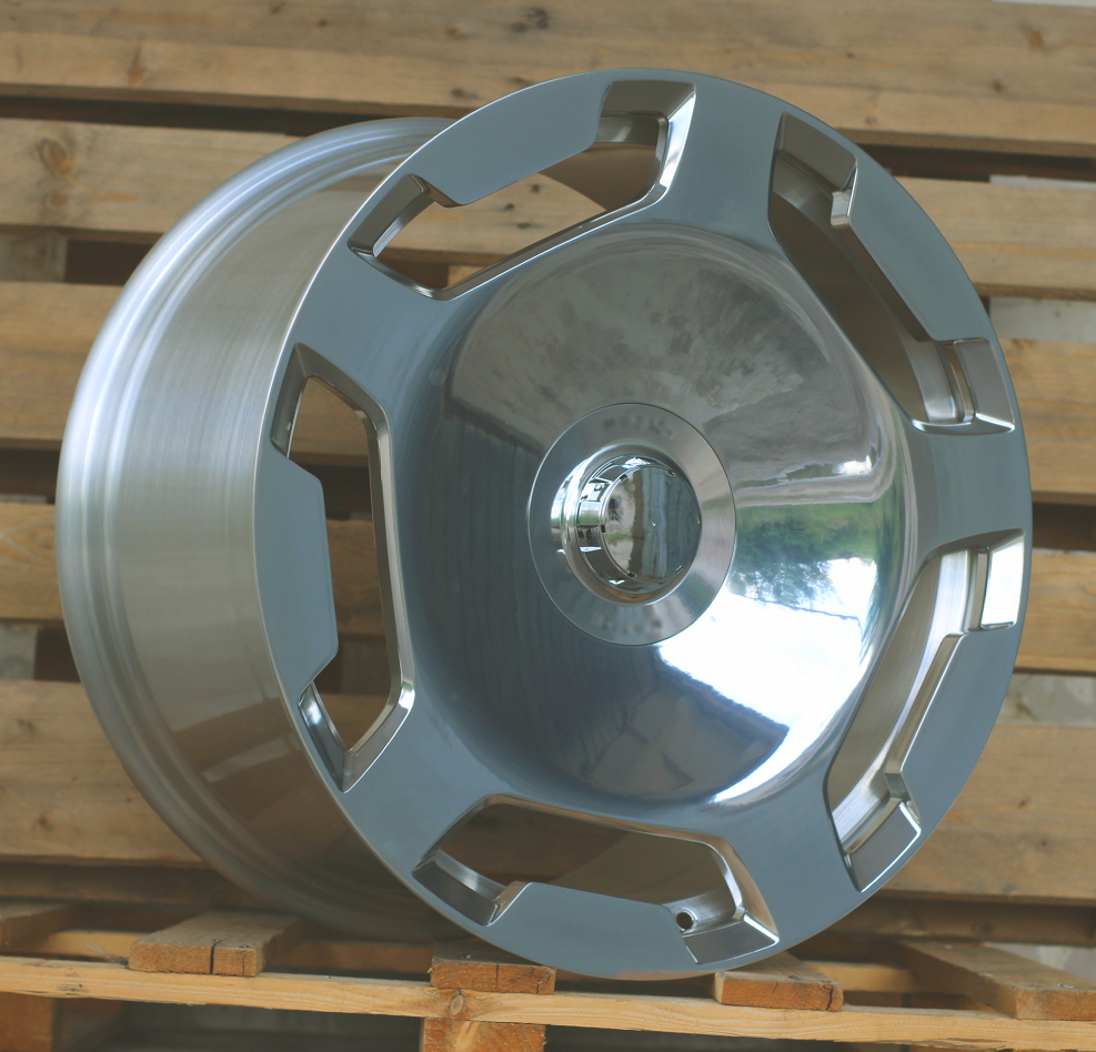 R22x11  5X112  ET  42  66.6  HD058  Full Polished (FPL)  For MER  (K7)  (FORGED (Rear+Front))