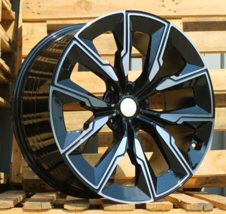 R21x10 5X112 ET 41 66.6 FBX144 Black Polished (MB) For BMW (Z5+A) (HYBRID FORGED (Rear+Front))