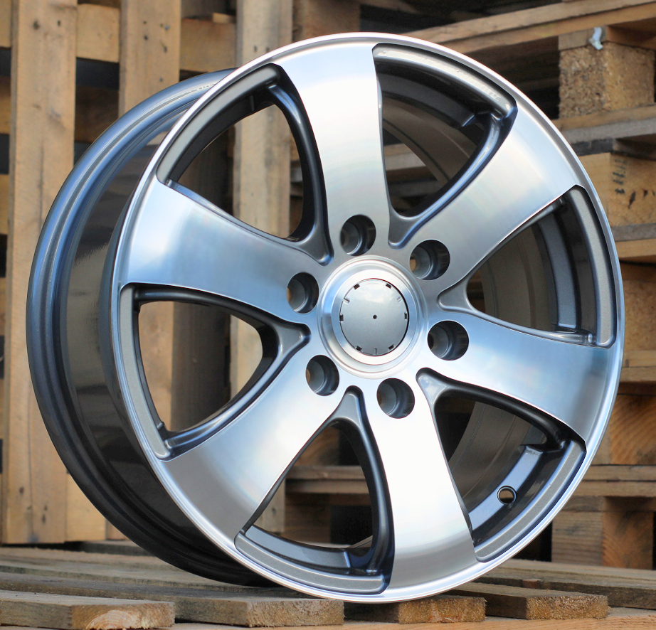 R16x7  6X130  ET  55  84.1  BK747  (BY1529)  Grey Polished (MG)  For MER  (P)  (4x4 (max 1400kg))