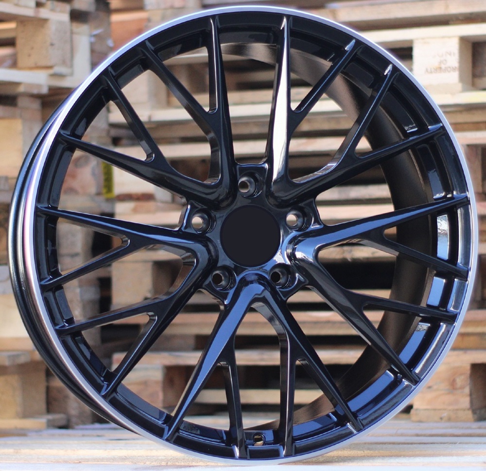 R21x11  5X130  ET  65  71.5  BFPS7  Black+Polished Lip (BLPL)  For PORCH  (K3)  ((Rear+Front) FORGED)