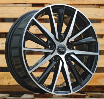 R17x7  5X114.3  ET  45  67.1  B5809  Black Polished (MB)  For RACIN  (R)