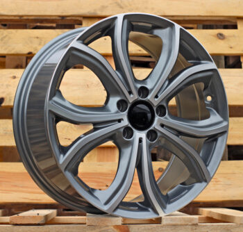 R18x8  5X112  ET  43  66.6  FBX271  Grey Polished (MG)  For MER  (Z5)  ((AKC 90 Eur)HYBRID FORGED)